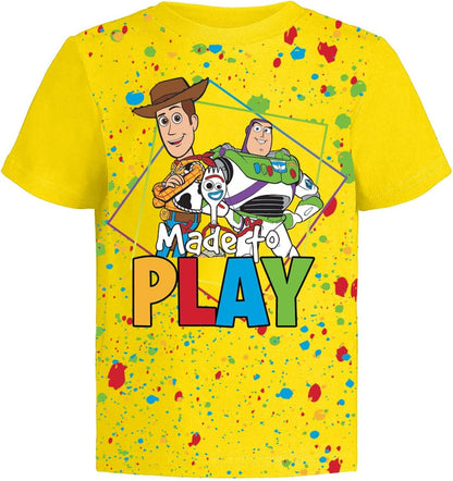 Toy Story Pixar T-Shirt (Sets) Woody Buzz Lightyear Jessie Rex Hamm MrPotato Forky Slinky Dog Toddler/Birthday Kids Clothes
