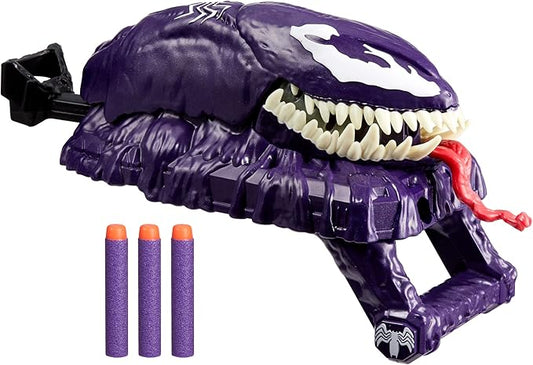 Marvel Spider-Man VenomVersus Marvel’s Venom Strike Blaster, NERF Spider-Man Toy, Super Hero Toys for Kids Ages 5+
