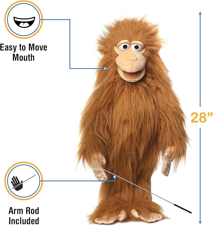 28" Silly Monkey, Full Body, Ventriloquist Style Puppet
