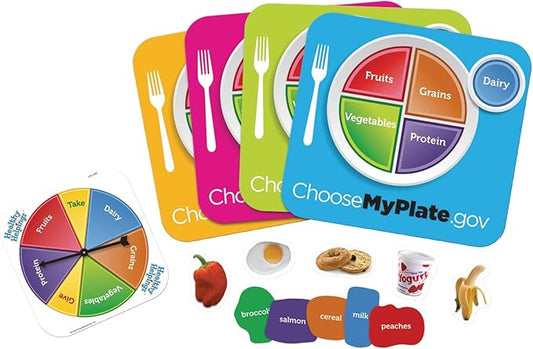 Learning Resources Healthy Helpings A Myplate Game, 2-4 Players, 56 Piece Set, Ages 4+