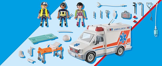 Playmobil Ambulance with Accessories and 3 Figures