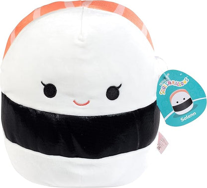 Squishmallows Original 10-Inch Solenn The Salmon Sushi - Official Jazwares Plush - Collectible Soft & Squishy Sushi Stuffed Animal Toy - Add to Your Squad - Gift for Kids, Girls & Boys