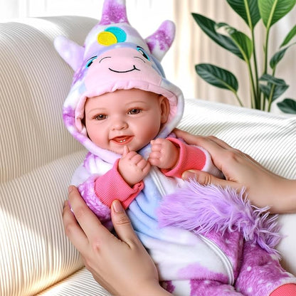 BABESIDE Lightweight Baby Doll Set – 15" Realistic Soft Doll for Girls, Easy to Carry & Hug – Pretend Play & Gift for Toddlers