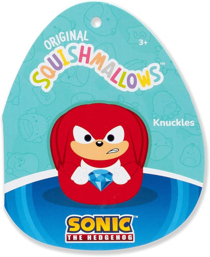Squishmallows Original 14in “Sonic The Hedgehog” Knuckles Holding Blue Emerald Plush (Large)