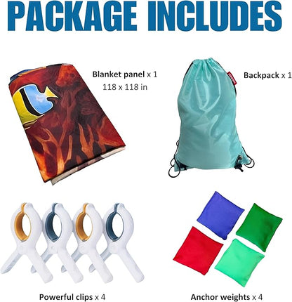 Magic Fort Building Kit for Kids - Large Lightweight Blanket Fort Making Kit Clips with CPC Certification - Portable Playhouse Play Tent Fort - Indoor/Outdoor Girls/Boys Toys Ages 4-5 6 7 8-12