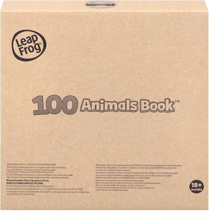 LeapFrog 100 Animals Book (Frustration Free Packaging), Pink