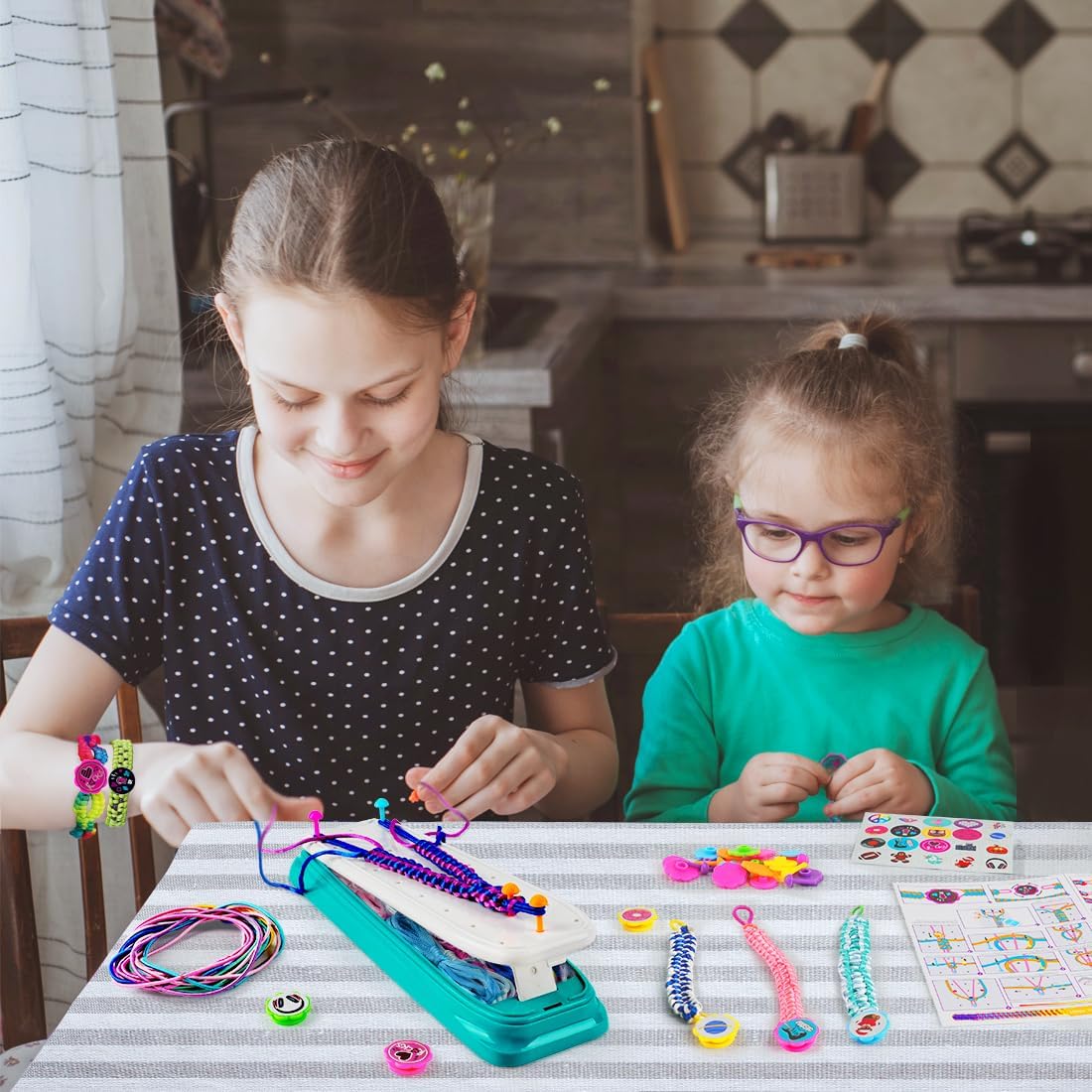 VERTOY Friendship Bracelet Making Kit for Girls - Cool Arts and Crafts Toys for 6 7 8 9 10 11 12 Years Old, Bracelet String and Rewarding Activity, Best Birthday Gifts for Teen Girls