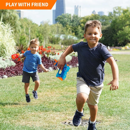 Banvih 2 Pack Mini Blaster Guns for Nerf, Christmas Stocking Stuffers for Kids, Small Toys Pistols for Kids Toddlers Ages 3-5 5-7 8-12 Year Olds Birthday Gifts - 20 Refill Foam Darts and 2 Wristbands