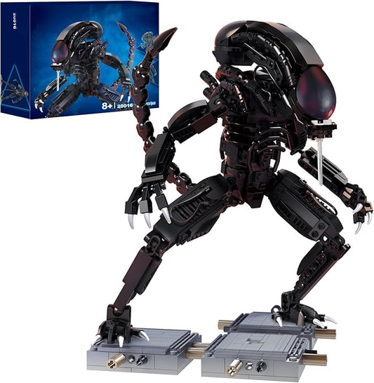 Xenomorph Action Figure Building Kit Compatible with Lego Sets for for Adults,Horror Halloween Toys for Boys 8-12,14 Years Up 616 pcs