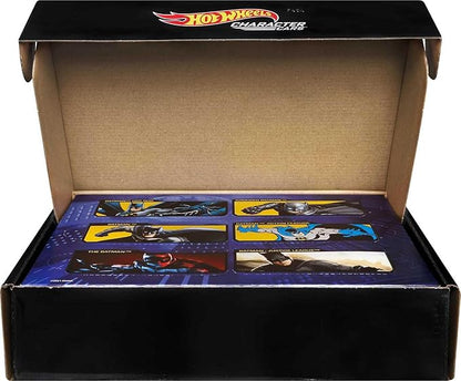 Hot Wheels Toy Cars 6-Pack, Set of 6 Batman Character Vehicles in 1:64 Scale, Inspired by Various Characters (Styles May Vary)