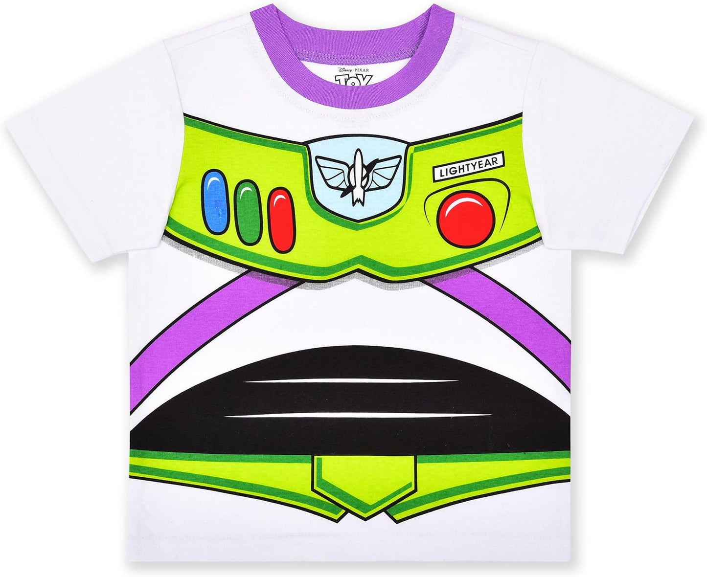 Disney Toy Story Woody and Buzz Lightyear Boys Short Sleeve T-Shirt and Pants Set for Toddler and Little Kids