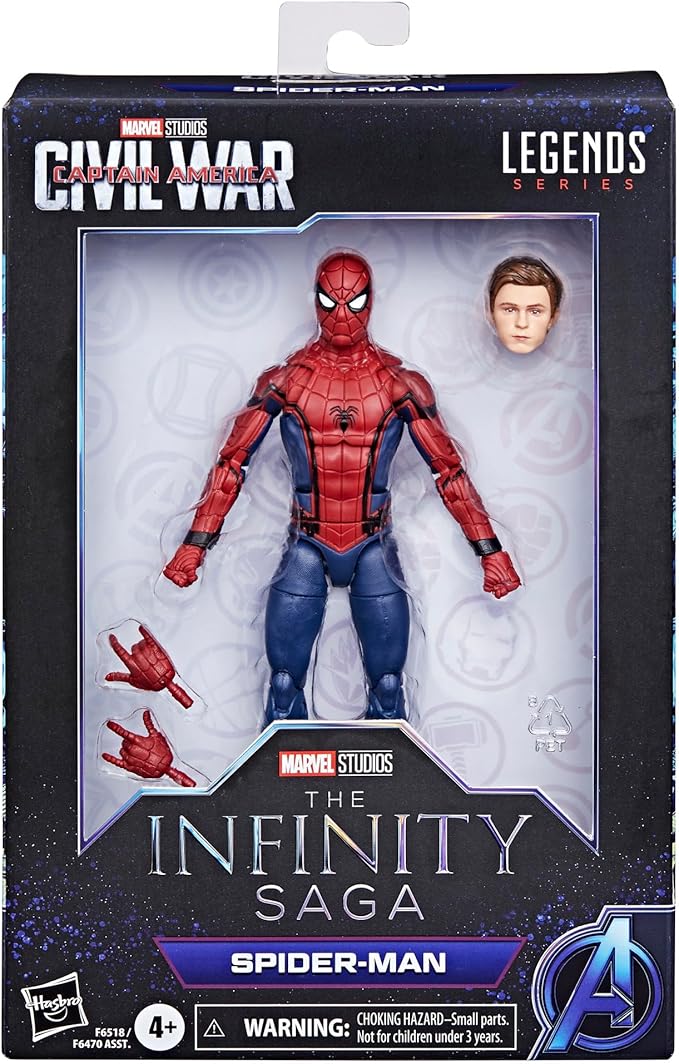 Hasbro Marvel Legends Series Spider-Man, Captain America: Civil War Collectible 6 Inch Action Figures, Marvel Legends Action Figures