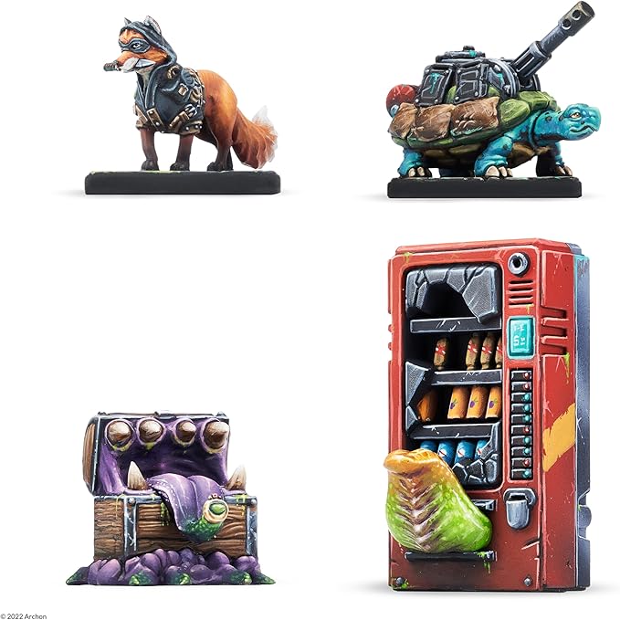 Dungeons & Lasers Animal Companions DND Miniatures Set - 24 Figurines with Scenic Bases - 5E Compatible for Tabletop RPG Games - 28MM Unpainted and Unassembled - for Ages 14 Years +