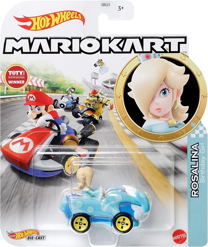 Hot Wheels Mario Kart Rosalina Diecast Car [Birthday Girl]