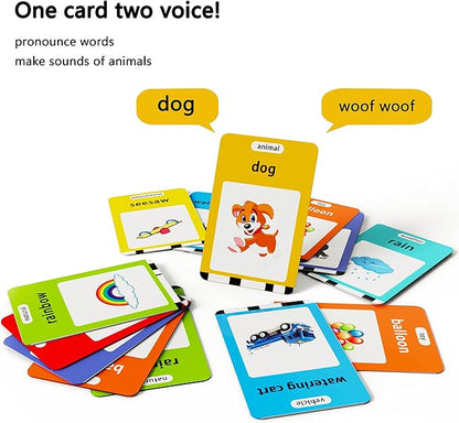 Lapare Audible Learning Toy with Music for Toddler Age 1 2 3 4 5, 520 Sight Words Talking Flash Cards Toy for Girls to Learn Alphabet Number Color Shapes and More