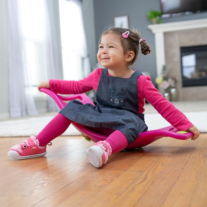 Fat Brain Toys Teeter Popper, Indoor Toddler Sensory Toys for Ages 3 and Up, Green