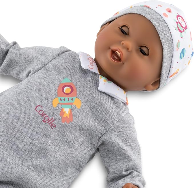 Corolle Bébé Calin Marius - 12" Soft Boy Baby Doll with Vanilla Scent, Pink Outfit & Sleeping Eyes for Girls Ages 18 Months+, Cute Reborn Realistic Baby Dolls for 2 Year Old Girls