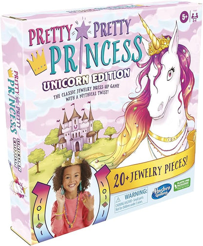 Hasbro Gaming Pretty Princess Unicorn Edition Board Game, Includes 20 Pieces (Amazon Exclusive)