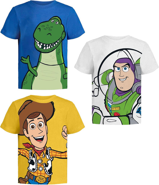 Toy Story Pixar T-Shirt (Sets) Woody Buzz Lightyear Jessie Rex Hamm MrPotato Forky Slinky Dog Toddler/Birthday Kids Clothes