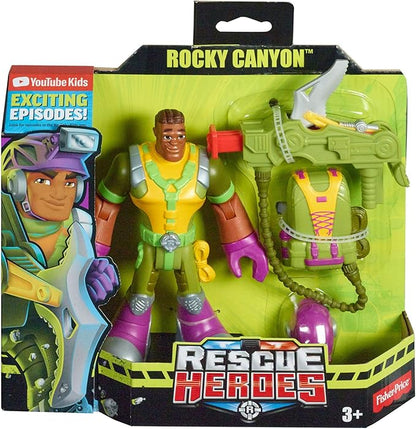 Fisher-Price Rescue Heroes Rocky Canyon, 6-Inch Figure with Accessories