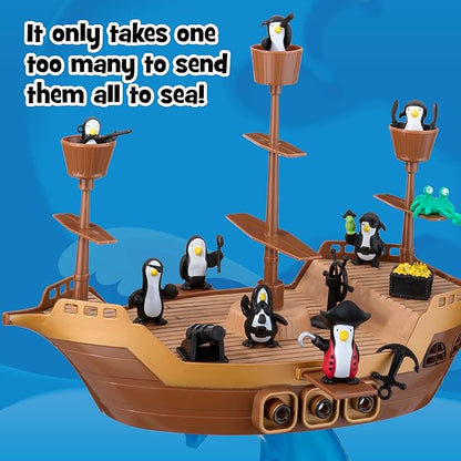 PlayMonster Don’t Rock the Boat Board Game-Kids Games, Family Games for Kids and Adults, Board Games for Family Night, Multi-Player Board Games, Builds Hand & Eye Coordination, Balancing Toy, Ages 5+