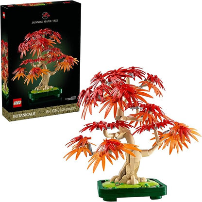 LEGO Botanicals Japanese Red Maple Bonsai Tree Building Kit for Adults 18+ - Unique Home Decor DIY for Room or Office - Housewarming Gift Idea - Plant for Desk or Bookshelf- 10348