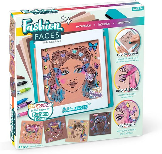 PlayMonster Fashion Faces Arts & Crafts for Ages 6 to 11