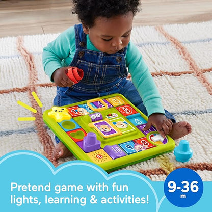 Fisher-Price Baby & Toddler Toy Laugh & Learn Puppy’s Game Activity Board with Smart Stages Learning Content for Infants Ages 9+ Months