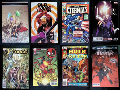 Generic P and P Comics: Huge 100 Comic Book Lot-Marvel and DC Only -All Vf to Nm+ No Duplicates Great Gift! Instant Collection