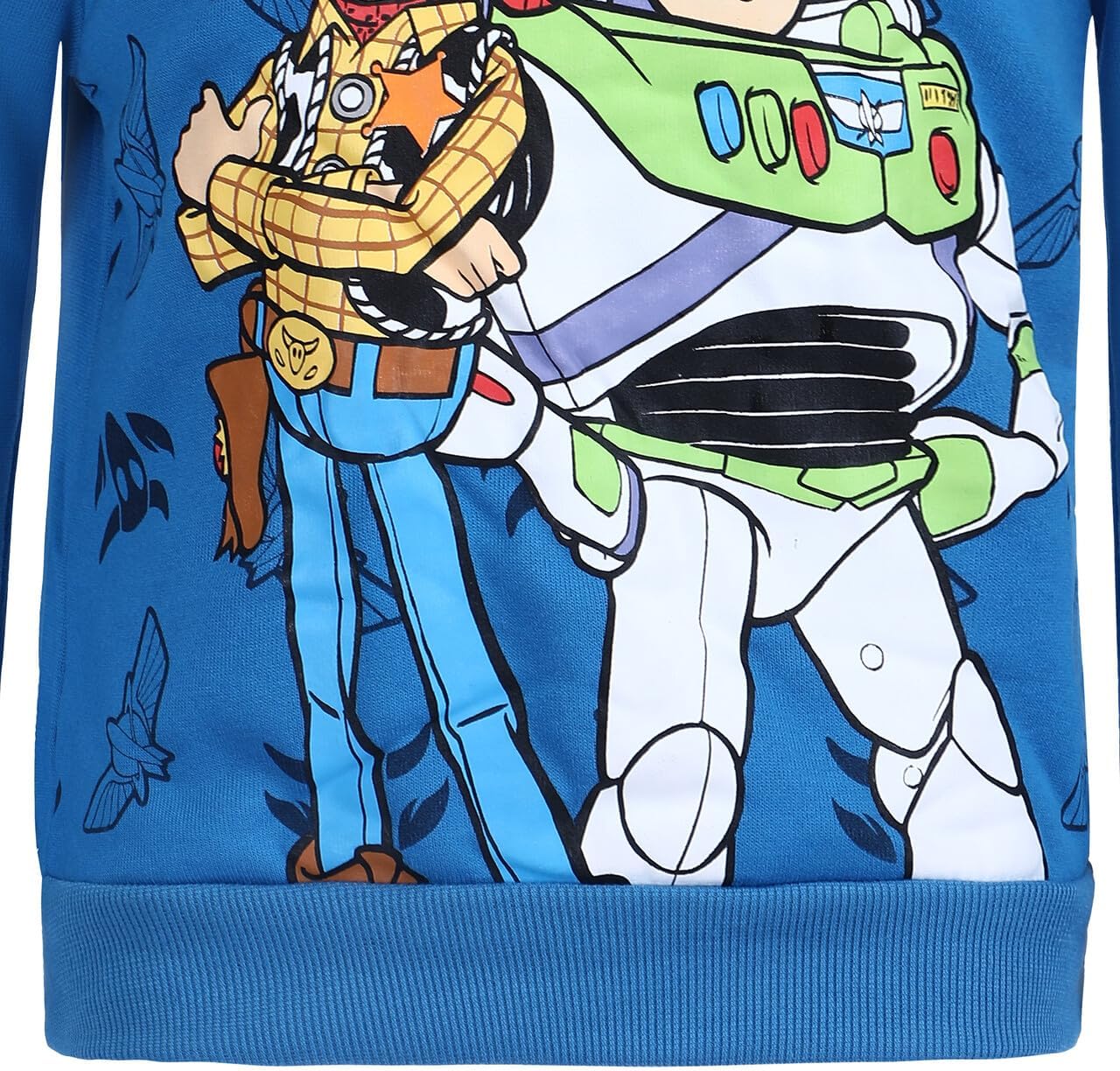 Disney Toy Story Woody and Buzz Lightyear Boys’ Pullover Hoodie for Toddler, Little and Big Kids - Blue