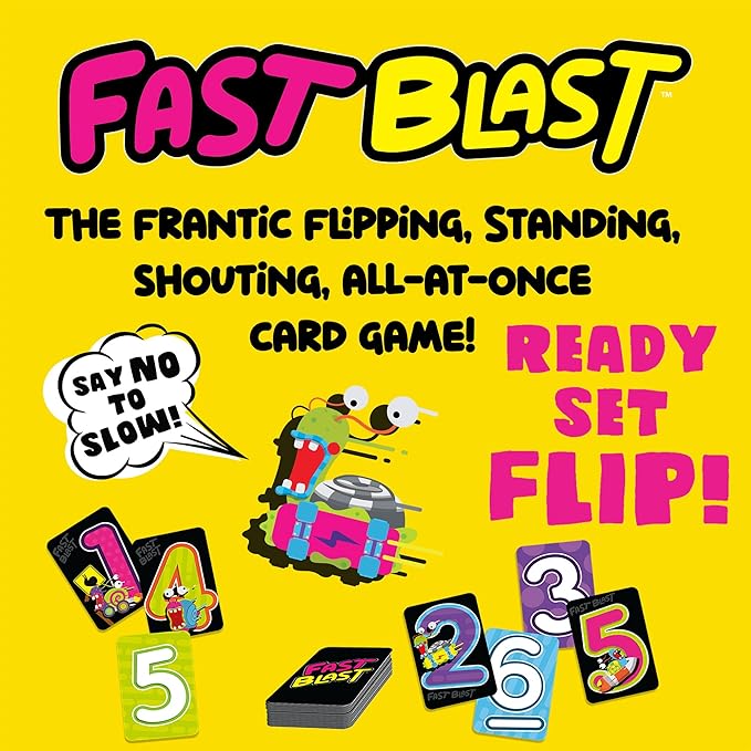 PlayMonster Fast Blast - Card Game for Families and Friends for Family Game Night - Quick-Replayable Game for 2 to 6 Players, Family Card Games for Ages 8 and Up