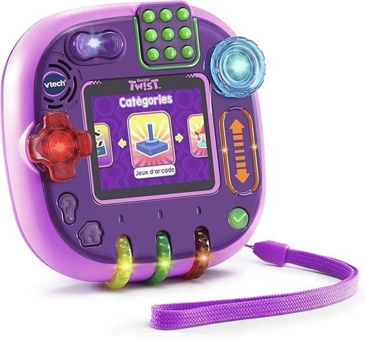 VTech Rockit Twist Educational Game Console for Kids, Translucent Pink