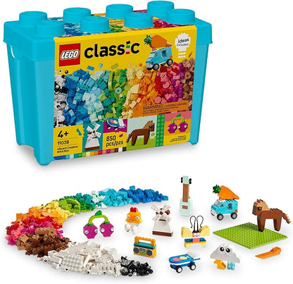 LEGO Classic Vibrant Creative Brick Box Building Blocks - Sensory & Learning Toys for Boys & Girls, Ages 4+ Years - Pretend Play Preschool Toys - Gift for Kids - 11038