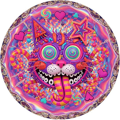 Sugar High Cat Puzzles Adults Gifts Wooden 186 Pieces 11.8 * 11.8in