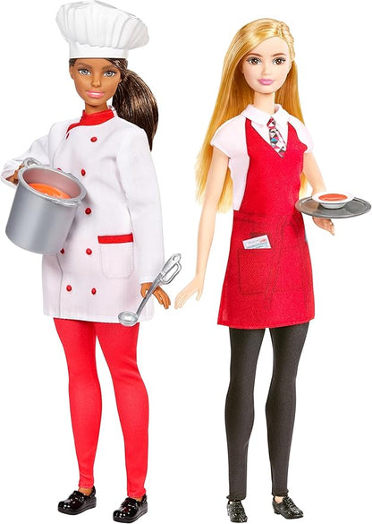 Barbie Friend Careers Chef & Waiter Doll Set