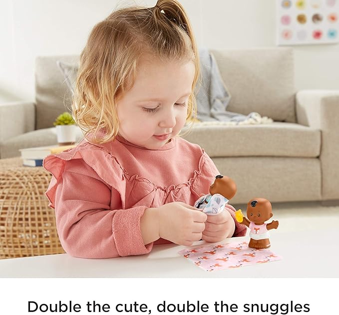 Fisher-Price Little People Snuggle Twins Figure Set for Toddlers