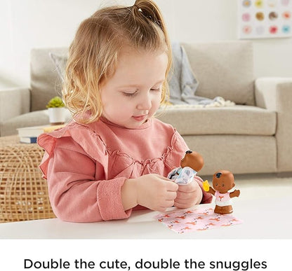 Fisher-Price Little People Snuggle Twins Figure Set for Toddlers