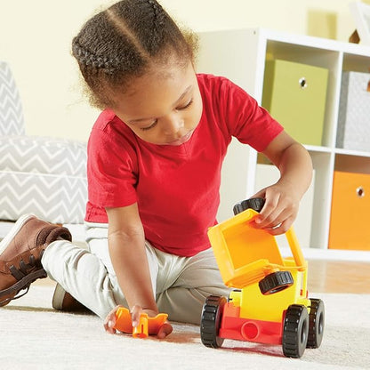 Learning Resources 1-2-3 Build It Construction Crew Toy - Fine Motor and Critical Skills, Dump Truck, Toddler Excavator, Bulldozer, Digger and Excavator Toys, Imaginative Play, Birthday Gift for Kids