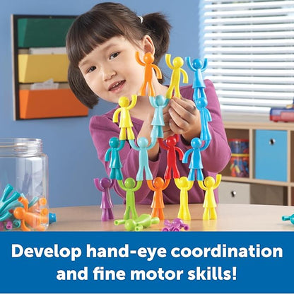 Learning Resources Buddy Builders, Fine Motor, Hand Eye Coordination Toy, 32 Pieces, Ages 3+