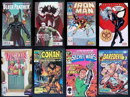 Generic P and P Comics: Huge 100 Comic Book Lot-Marvel and DC Only -All Vf to Nm+ No Duplicates Great Gift! Instant Collection
