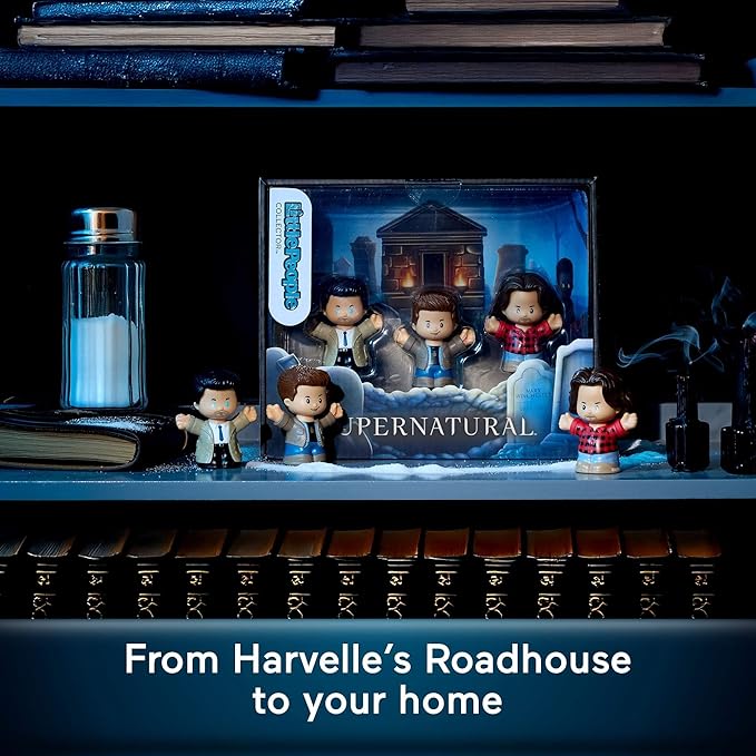 Little People Collector Supernatural TV Show Special Edition Set, 3 Figures for Adults & Fans in Display Package