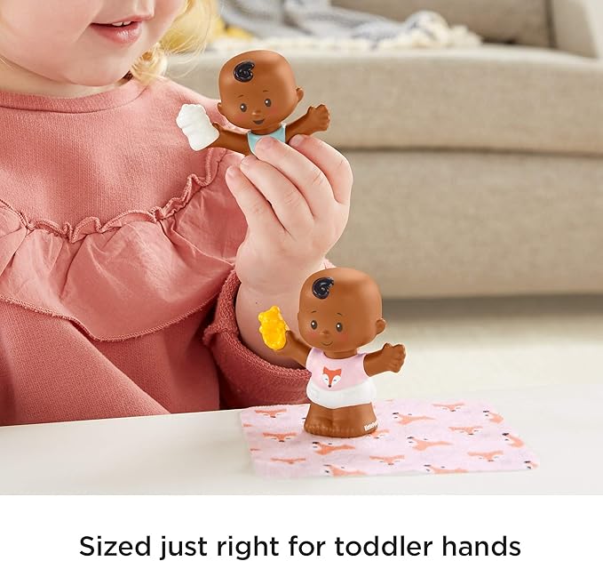 Fisher-Price Little People Snuggle Twins Figure Set for Toddlers