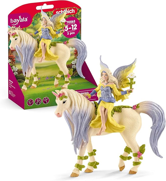 Schleich bayala, Unicorn and Fairy Toys for Girls and Boys, Fairy Sera Figurine with Blossom Unicorn, Ages 5 and Above
