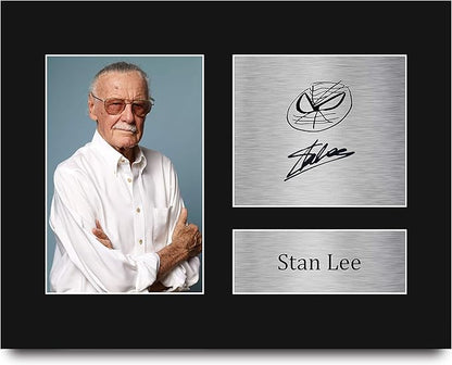 HWC Trading Stan Lee Marvel Gifts USL Signed Printed Autograph Picture for TV Show Fans - US Letter Size