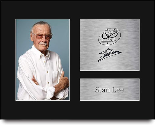 HWC Trading Stan Lee Marvel Gifts USL Signed Printed Autograph Picture for TV Show Fans - US Letter Size