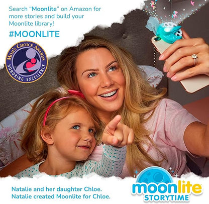 Moonlite Storytime Mini Projector with 4 Classic Stories, A Magical Way to Read, Digital Storybooks, Corduroy, Llama Llama, Diggersaurs, and The Little Engine That Could
