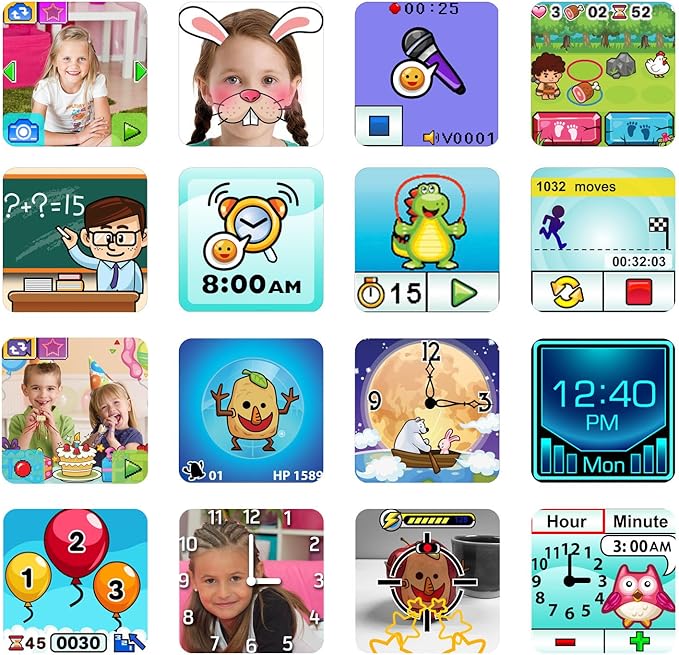 VTech KidiZoom Smartwatch DX2, Special Edition Floral Birds with Bonus Vivid Violet Wristband