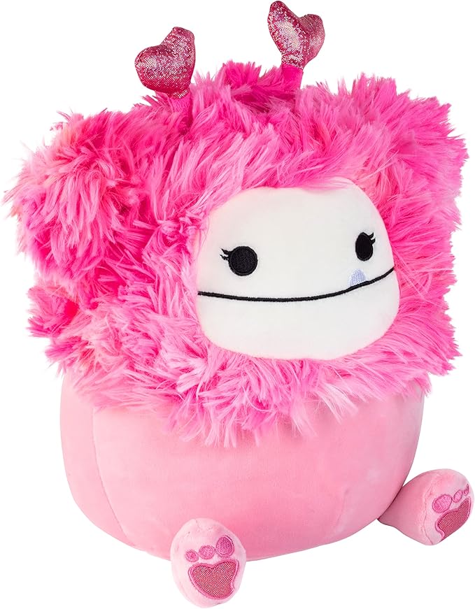 Squishmallow Original 10 Inch Caparinne The Valentine's Day Pink Bigfoot - Official Jazwares Plush - Soft, Cuddly Collectible Stuffed Animal Toy - 2026 Limited Edition - Gift for Boys, Girls, & Kids