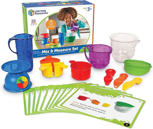 Learning Resources Mix And Measure Activity Set, Experiment Mixing Tools, 22 Pieces, Ages 3+