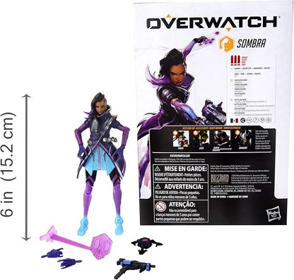 Hasbro Gaming E6487AS00 Overwatch Ultimates Series Sombra 6" Collectible Action Figure